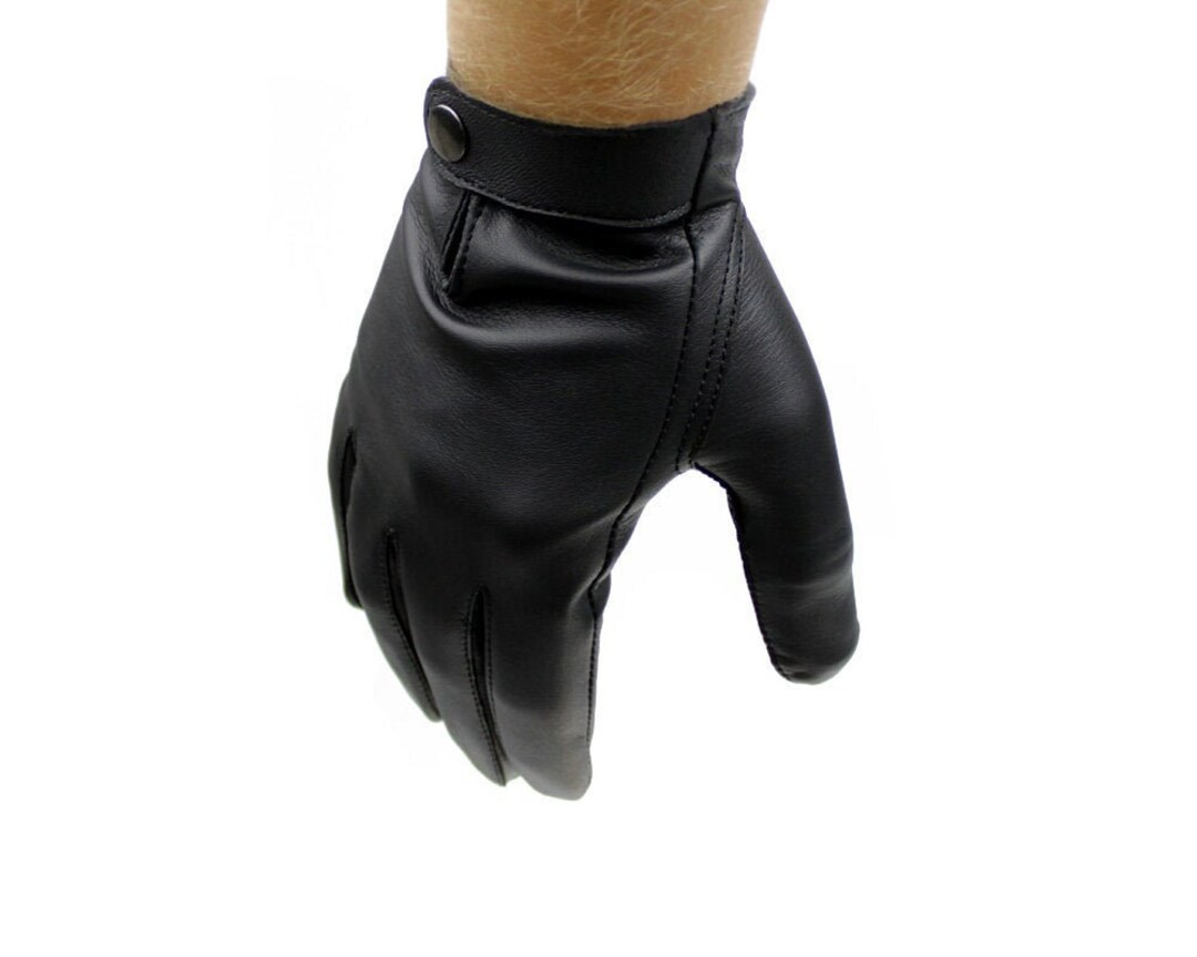 Men's Unlined Leather Gloves Classic Gloves Officer Etsy Australia
