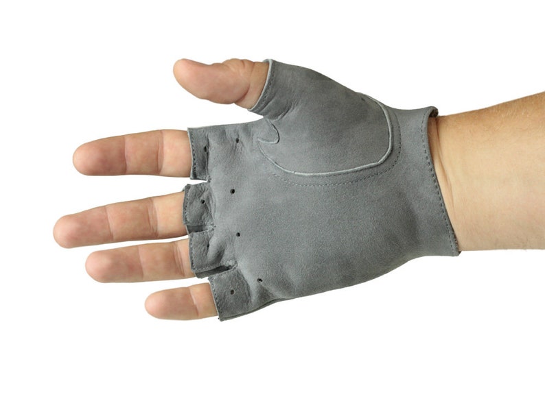 Mitaines de conduite, cuir velours souple, gants pour volant en alcantara, gants en daim image 3