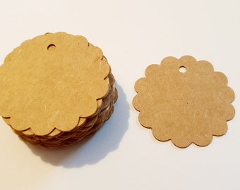 Labels round corrugated kraft paper