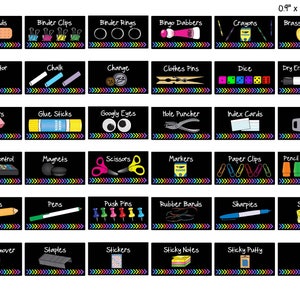 Teacher Toolbox Labels EDITABLE With Bright Neon Colors image 8