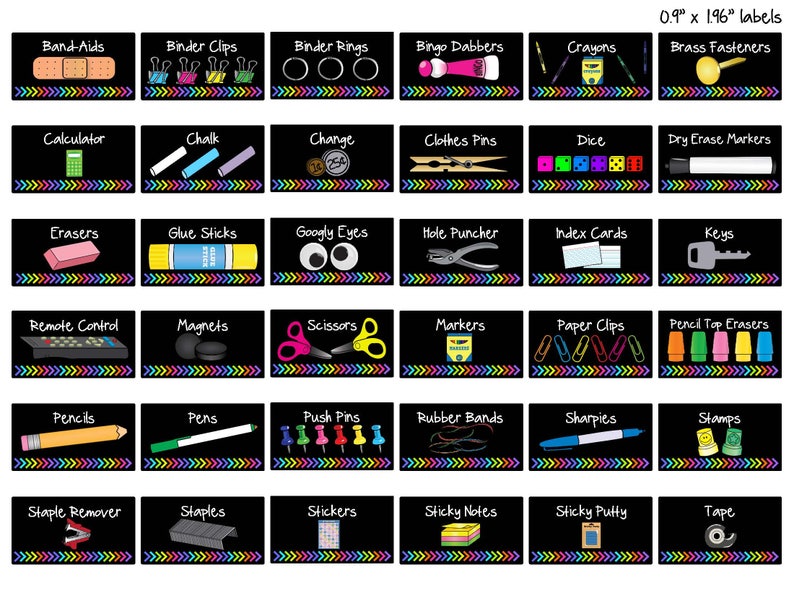 Teacher Toolbox Labels EDITABLE With Bright Neon Colors image 8