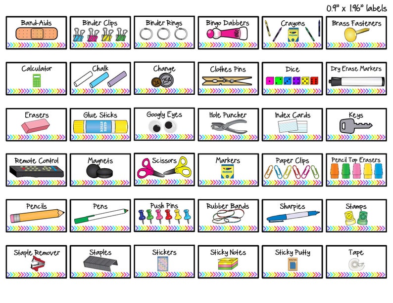 Teacher Toolbox Labels EDITABLE With Bright Neon Colors image 7