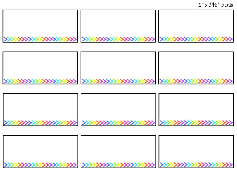 Teacher Toolbox Labels EDITABLE With Bright Neon Colors Etsy