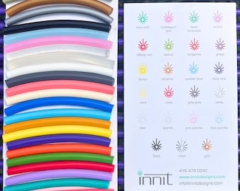 Vinyl Cord Swatch Set – 25 Color Samples for Furniture Reweaving & Custom Orders | Innit Designs