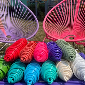 150ft/46m UV-Resistant Vinyl Cord – 0.2&quot; (5mm) – Flexible & Soft – Ideal for Acapulco Chair Weaving – Made in Canada