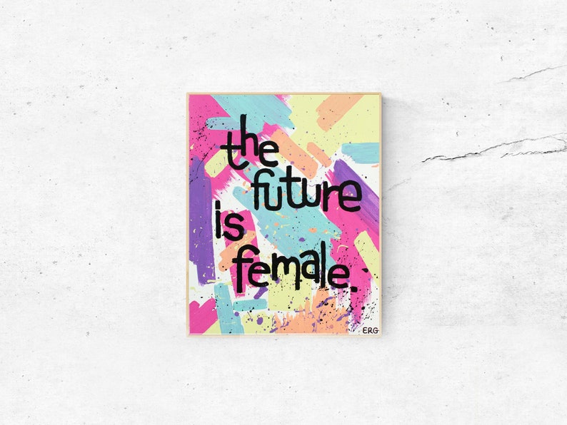 The Future is Female Print for Women Female Wall Art Etsy