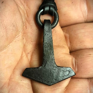 Hand forged Thor’s Hammer Pendant – Symbol of Protection, Strength & Divine Power