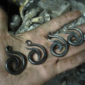 Hand forged Niddhöggr dragon pendant. Comes supplied with a high quality elk leather thread. image 3