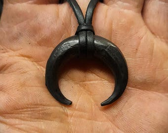 Hand forged Audhumla (cow of beginning) Pendant – Symbol of Creation, Nourishment & Primordial Life