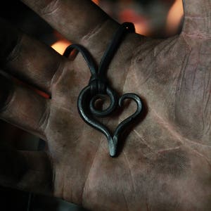 Hand forged Heart Pendant – Symbol of Strength, Love & Resilience