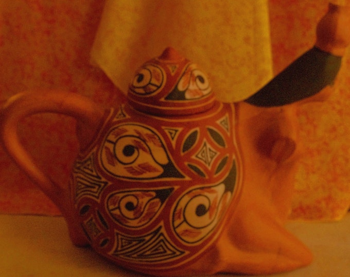 Unique Vintage Ceramic Red Clay Pueblo Pottery Pitcher Made in Etsy
