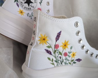 オーダーメイド刺繍入りウェディングシューズ - あなただけの特別なデザイン