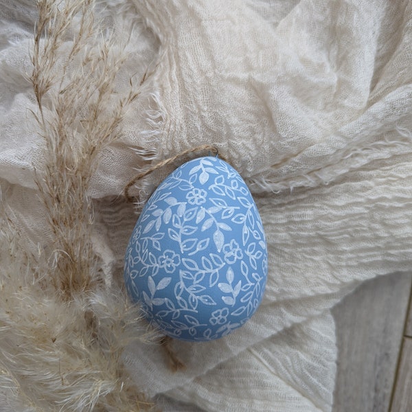 Ceramic Easter Egg Decoration - hand painted Easter tree decor