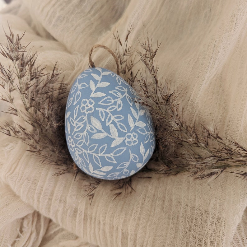 Ceramic Easter Egg Decoration hand painted Easter tree decor image 5