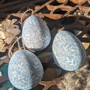 Ceramic Easter Egg Decoration hand painted Easter tree decor image 6