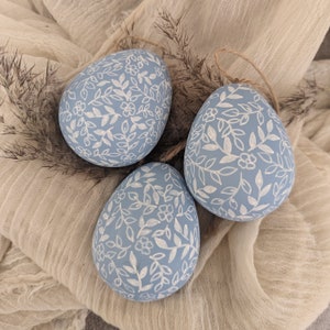 Ceramic Easter Egg Decoration hand painted Easter tree decor image 10