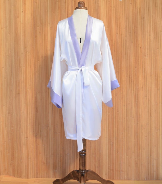 Buy Kimono Dressing Gown Bridal Party Robe Kimono Robe With Lace Online in  India - Etsy | Kimono dressing gown, Night dress, Bridesmaid robes lace