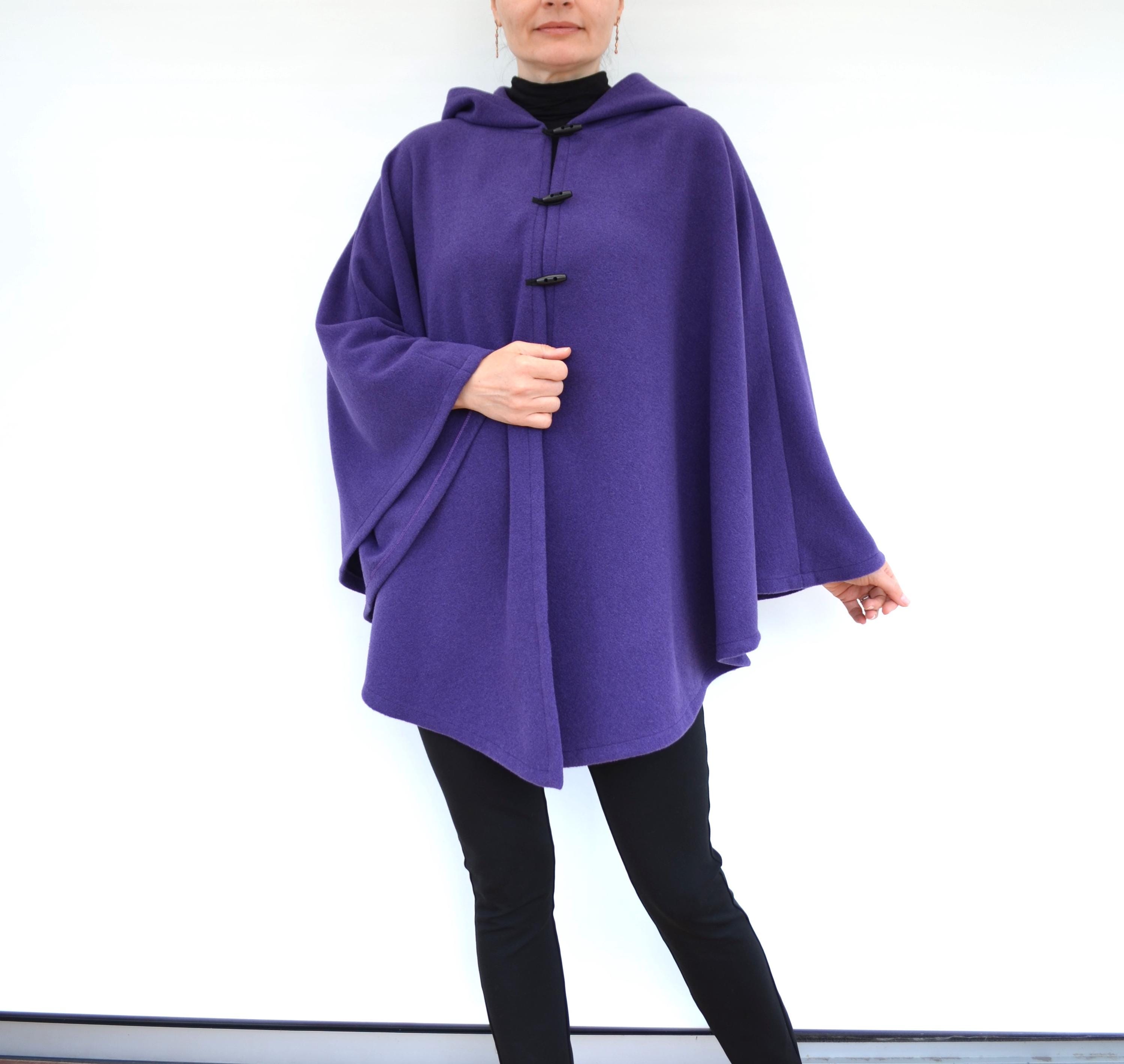 【値下中】HELLO LUPO poncho purple check 22aw HELLO LUPO - Lupo poncho / purple check | UANDEL