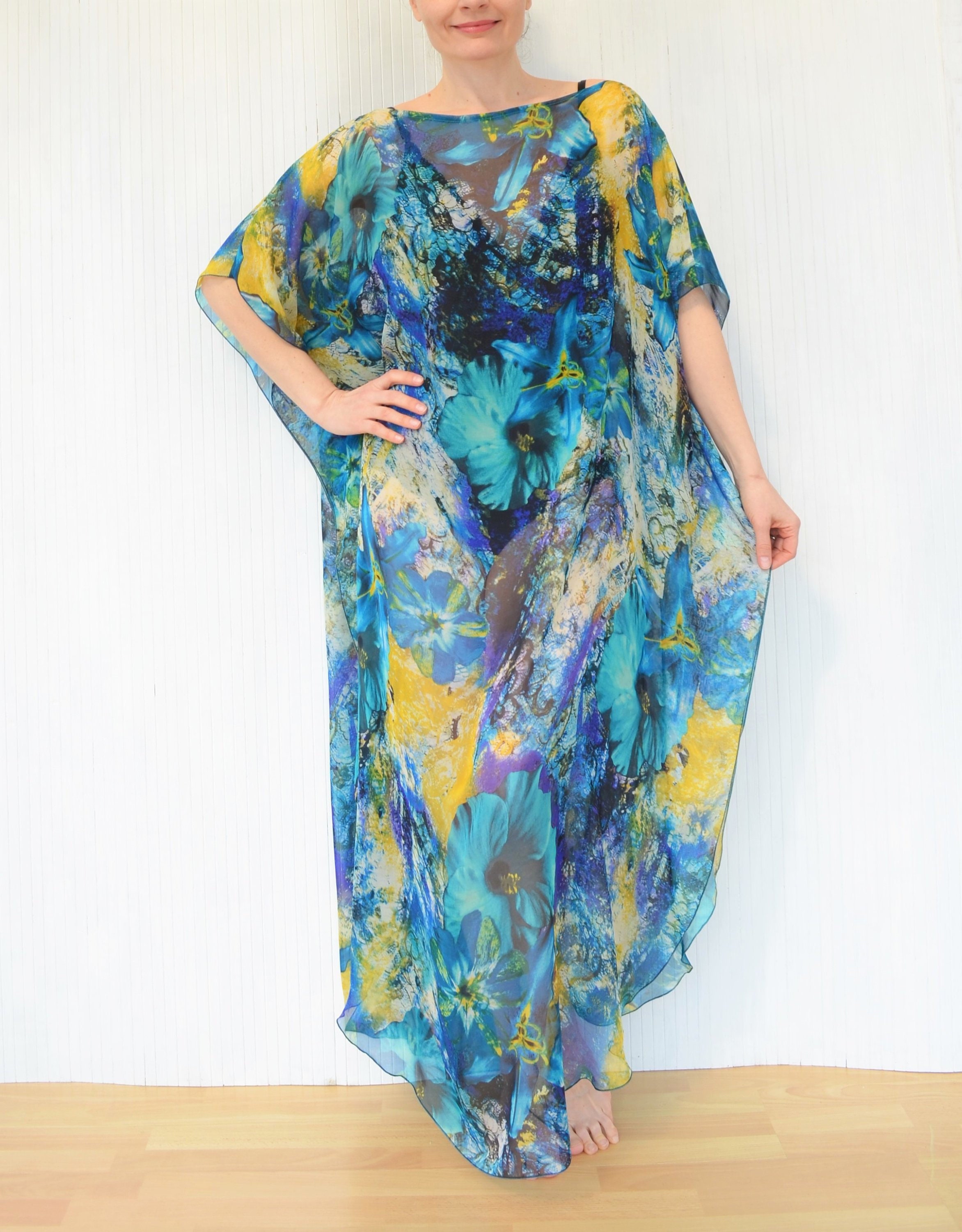 pure silk kaftans