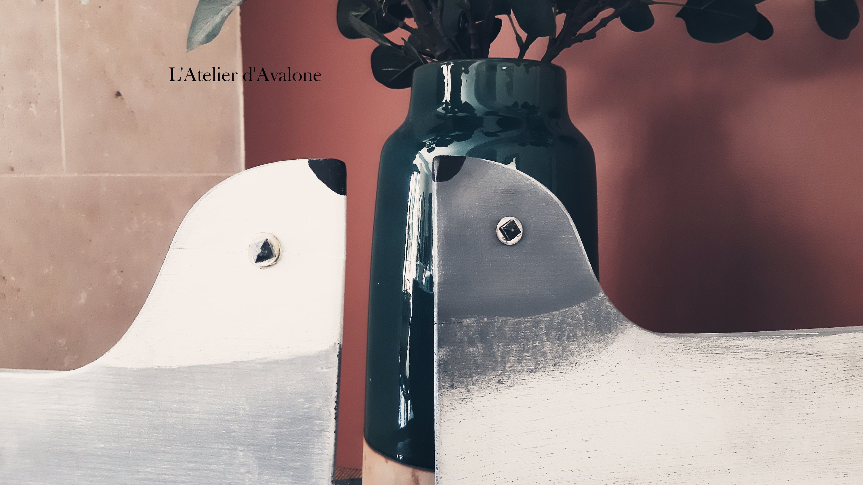 Décoration Murale à Suspendre Oiseau en Bois Pour Chambre d'enfant