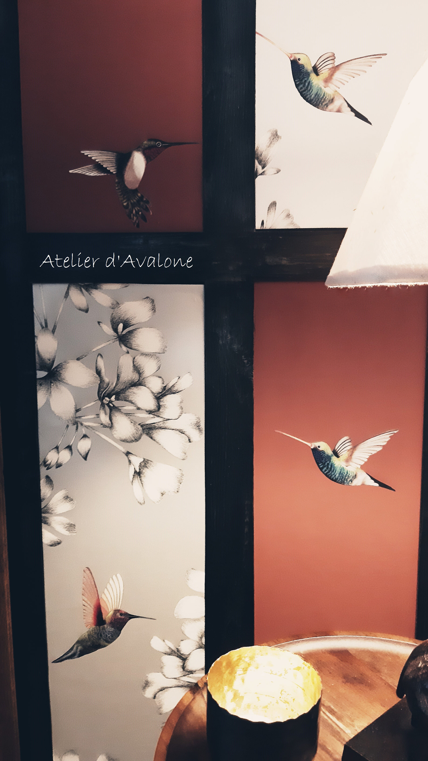 Panneau Décoratif Vintage Tableau Peinture Acrylique Exotique