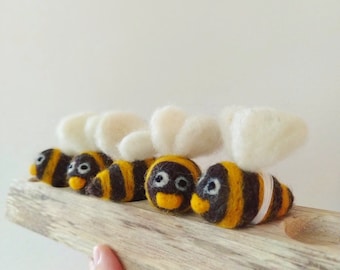 3+ Abelhinhas de feltro, Móbile de abelhas, Kit de móbile para bebê, Móbile para bebê, Móbile Waldorf, Móbile para berço, Móbile para berçário, Móbile para berço