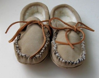 Suede Shearing Lined Slippers