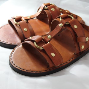 Veg Tan Leather Sandals image 2