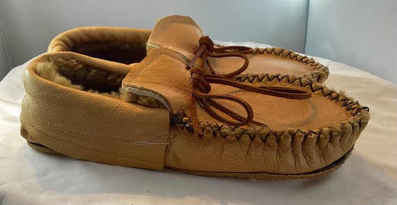 Leather Slippers Shearing Lined Etsy
