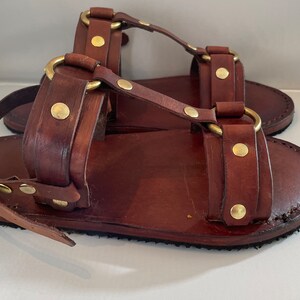 Veg Tan Leather Sandals image 8