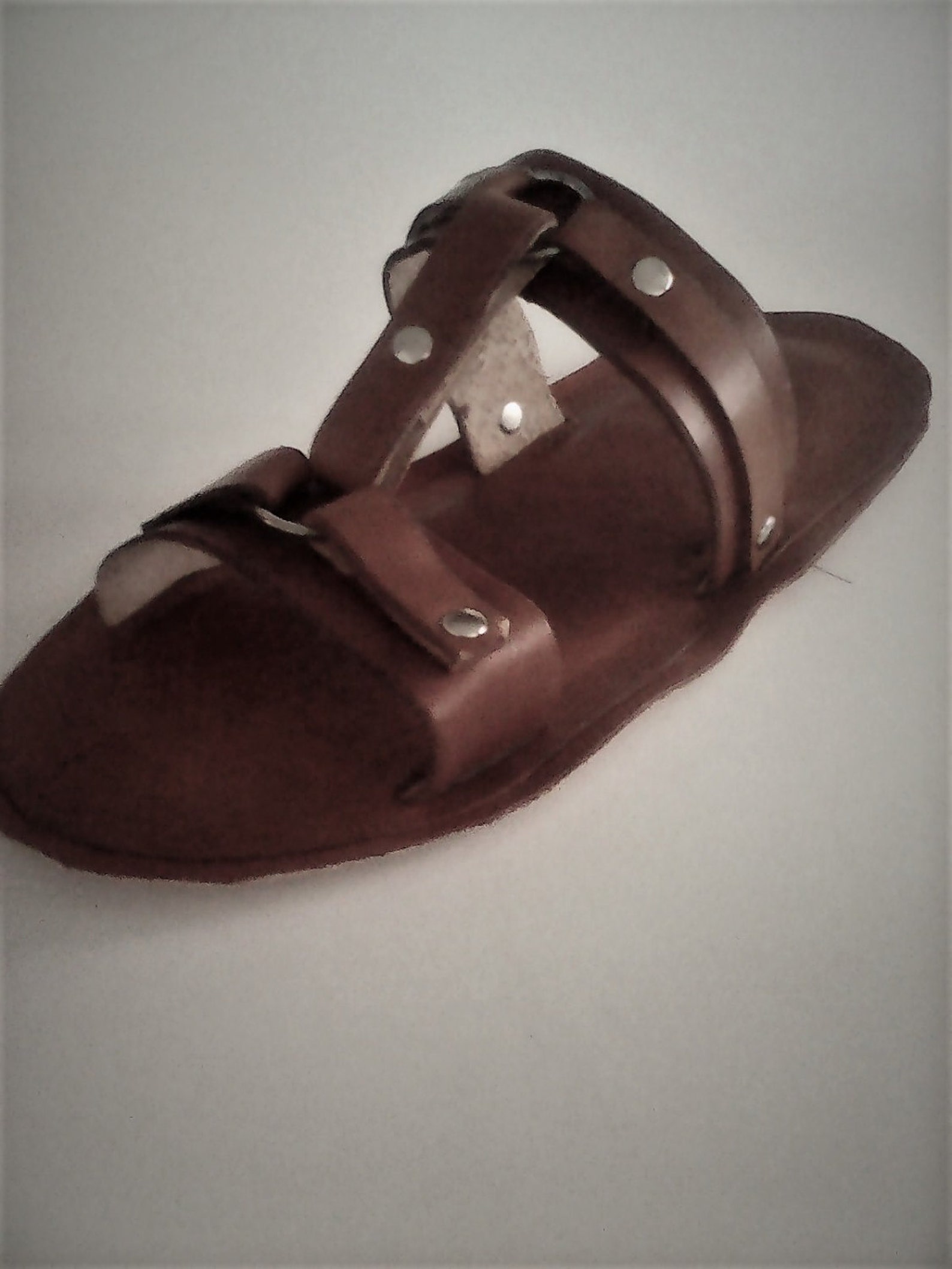 tan leather sandals