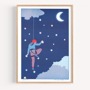 Affiche Poster 50x50 Cm – Escalade Extrême Dans Les Montagnes De Grèce