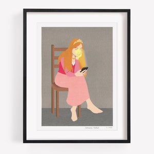 Signed art print - The Wait - 15x20 cm