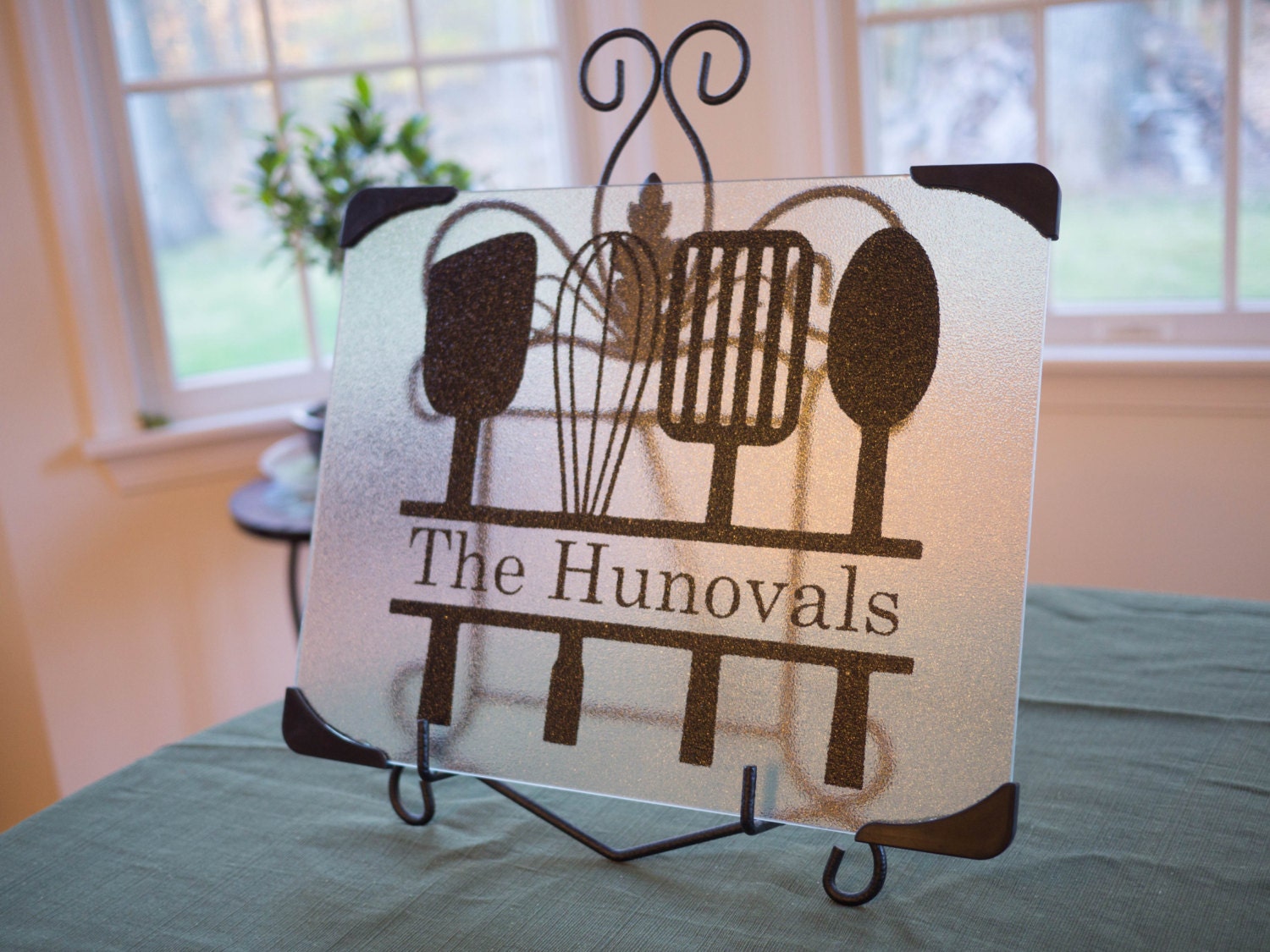 Custom Made Glass Cutting Boardpersonalized House Warming Etsy