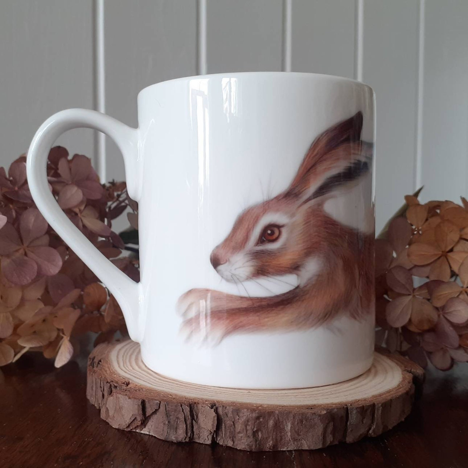 Hare Mug Beautiful fine Bone China Mug. A perfect present Etsy