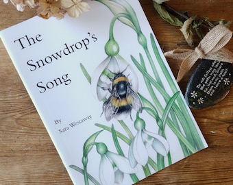 Children's Book - The Snowdrop's Song - Illustration - Childrens Books - Snowdrop - Flower Books - Books about Nature.