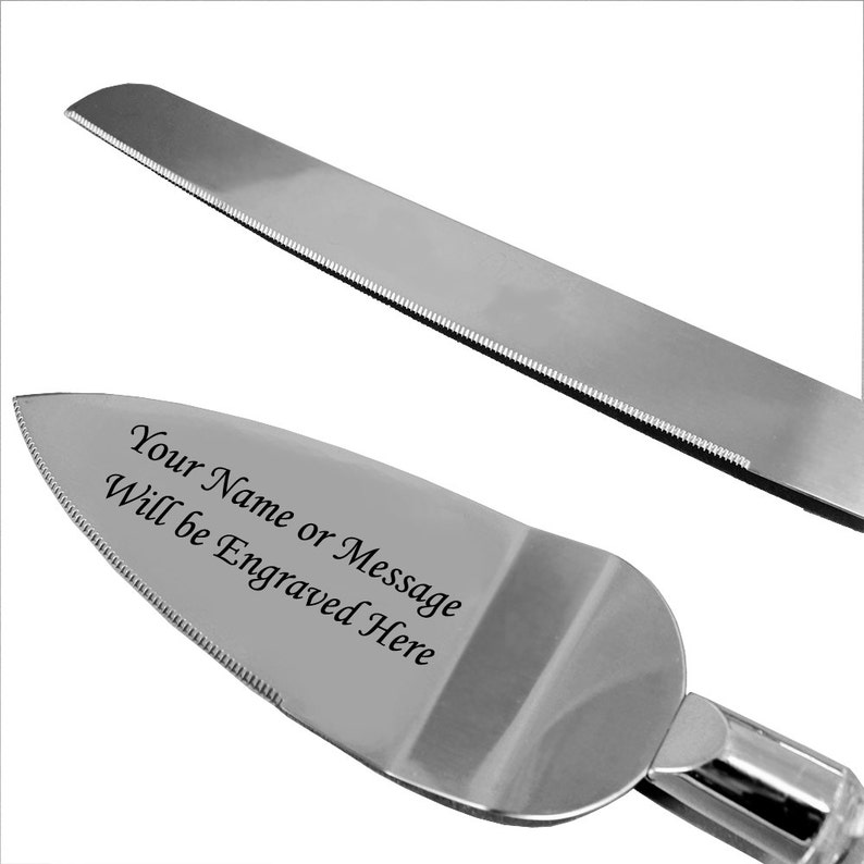Personalized Engraved Wedding Knife and Cake Server Set Etsy