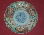 Antique 19th Century Chinese or Japanese Imari Plate Birds and Pine With Bamboo