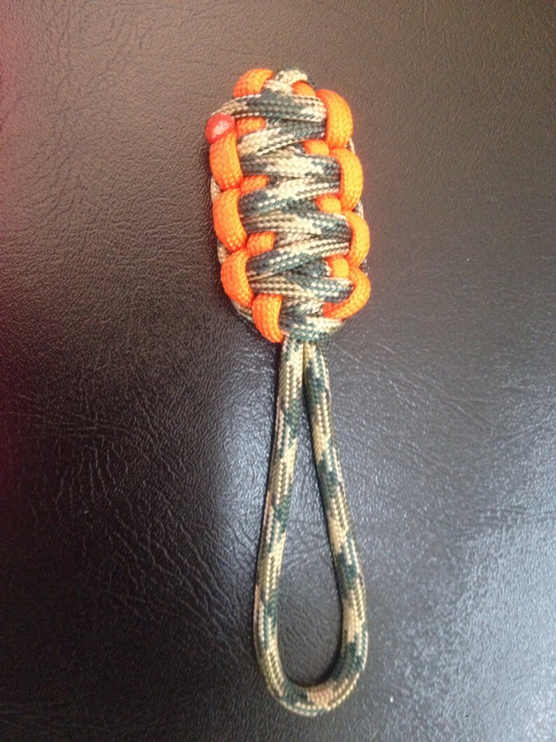 Paracord Zipper Pulls Cobra Knot Etsy