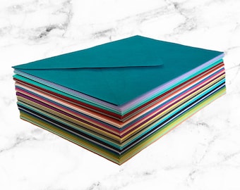 25 Mixed Color Envelope Set, 4Bar Thank You Card RSVP Envelopes, Invitation Envelopes, Birthday Party, Fun Colorful Envelopes, A1 Envelopes