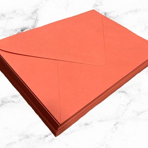 25 A7 Burnt Orange Envelopes, 5x7 Envelopes, Orange Envelopes, Fall ...
