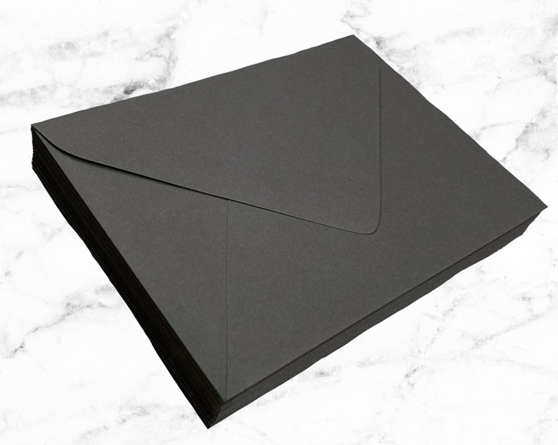 25 Gray Slate A7 Envelopes A1 RSVP Envelopes Dark Grey Etsy.de