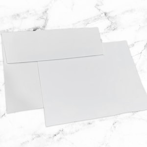 Blank White Cards &amp; Envelopes Printable 5x7 Invitations A7 Envelopes DIY Invitations Blank Cards ...