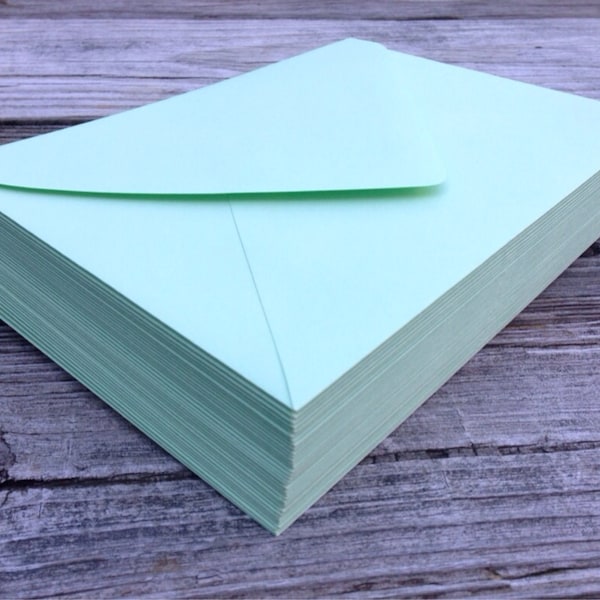 Mint Envelope Etsy