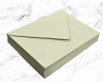 Forest Green dark Olive Green Wedding Envelopes 5x7 A7 - Etsy