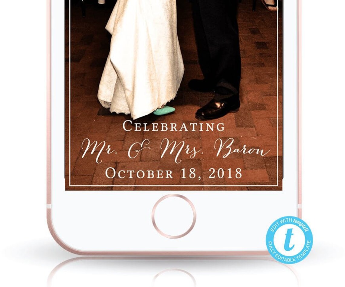 Wedding Snapchat Filter Geofilter Wedding Snapchat Wedding - Etsy