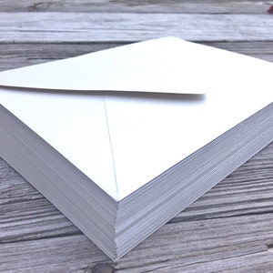 50 A7.5 White and Pure White Outer Invitation Envelopes - 5x7 Wedding Invitations