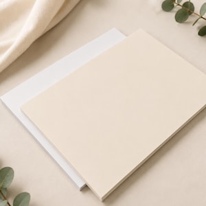 5x7 White or Ivory Cardstock - Ready to Print Paper for Cards and Invitations