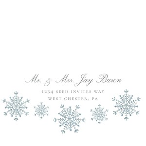 Snowflake Wedding Invitation template, Winter Wedding Invite, Printable Template Editable Download image 8