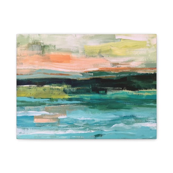 Abstract Beachscape Matte Canvas